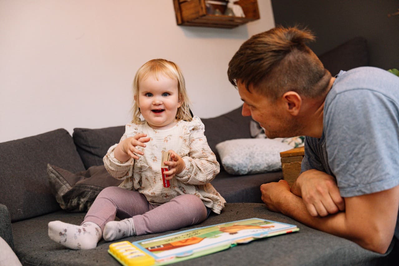 Tidlig interaktion med barn. Foto: Christian Daugaard